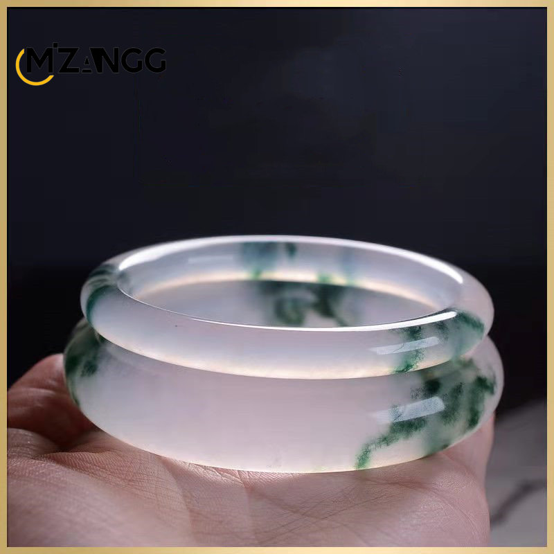 Natural Green Jadeite Bangle J - Women Fashion Jewellery recension och pris