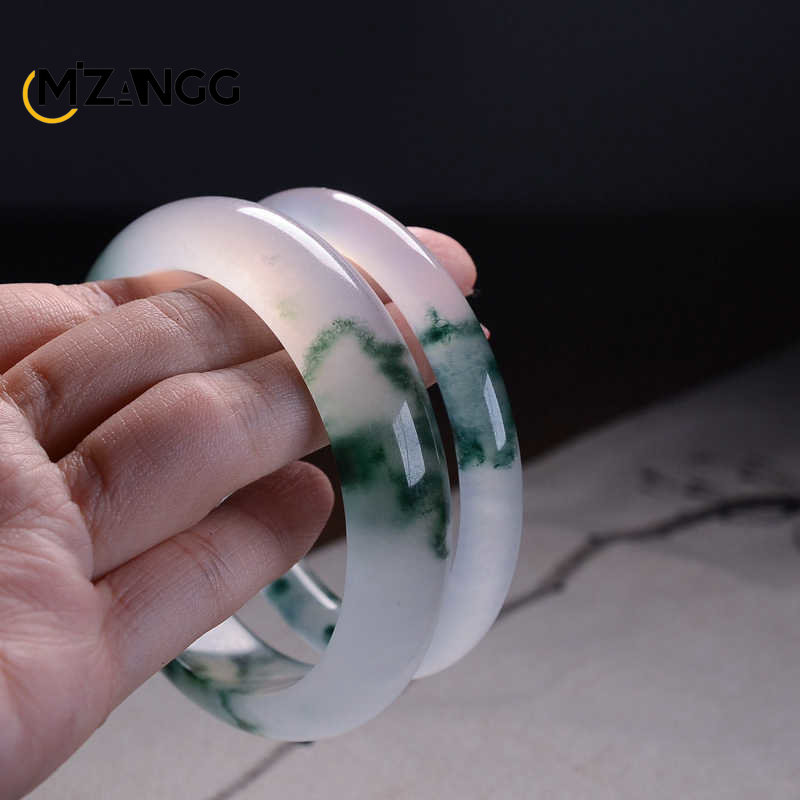 Natural Green Jadeite Bangle J - Women Fashion Jewellery recension och pris
