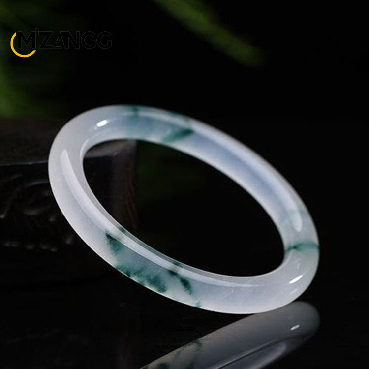 Natural Green Jadeite Bangle J - Women Fashion Jewellery recension och pris