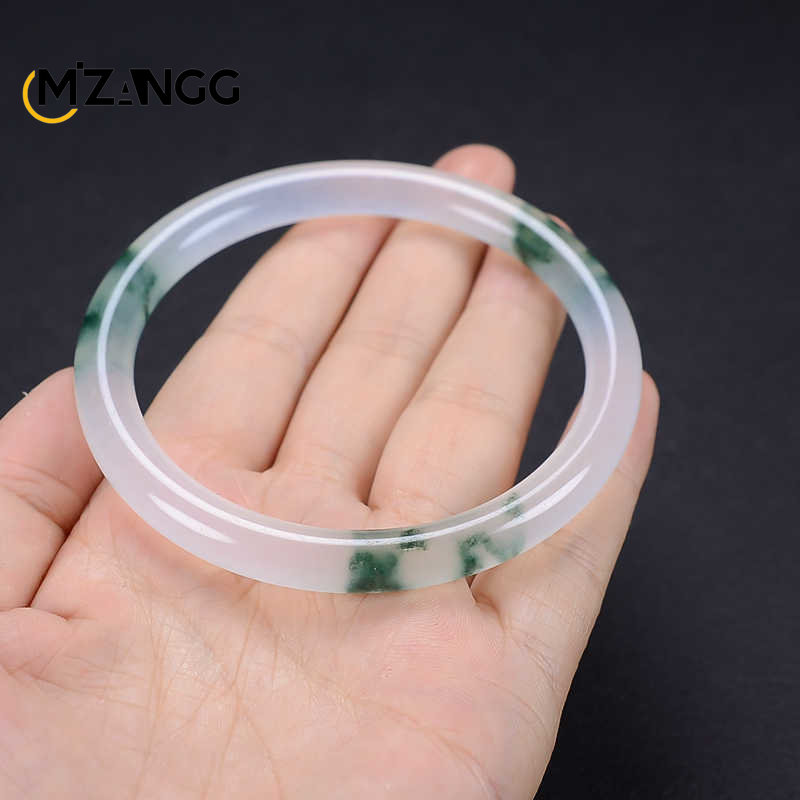 Natural Green Jadeite Bangle J - Women Fashion Jewellery recension och pris