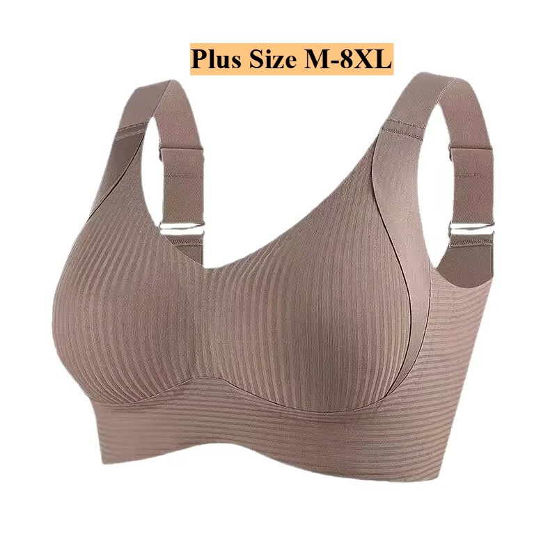 M-8XL PlusSize Women Full Cove - Bra Top Seamless recension och pris
