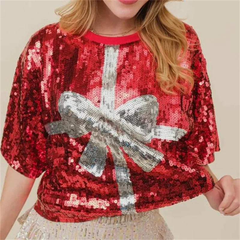 Womens Summer Fashion Sequins  - Women'S Fashion Rugby Shirt recension och pris