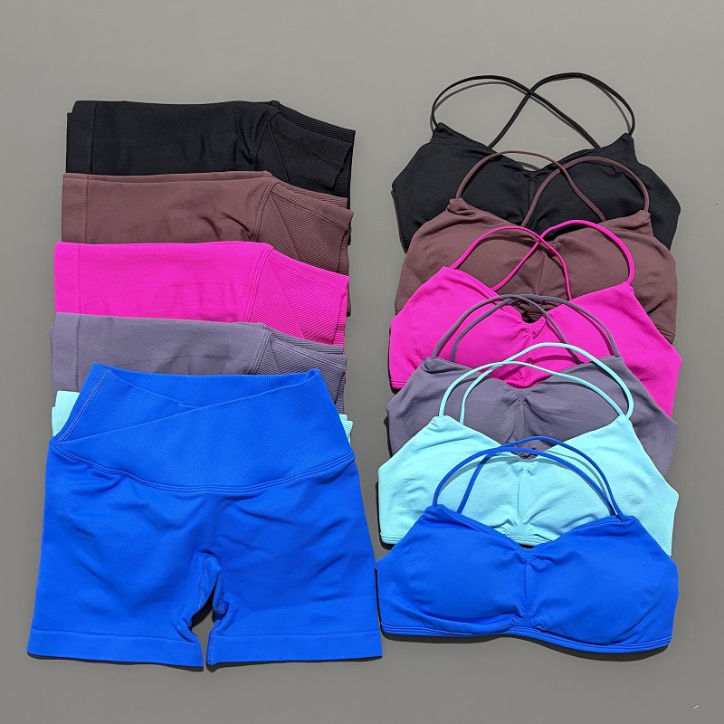 2 Piece Vision Gym Set Women Y - Bra Top Seamless recension och pris