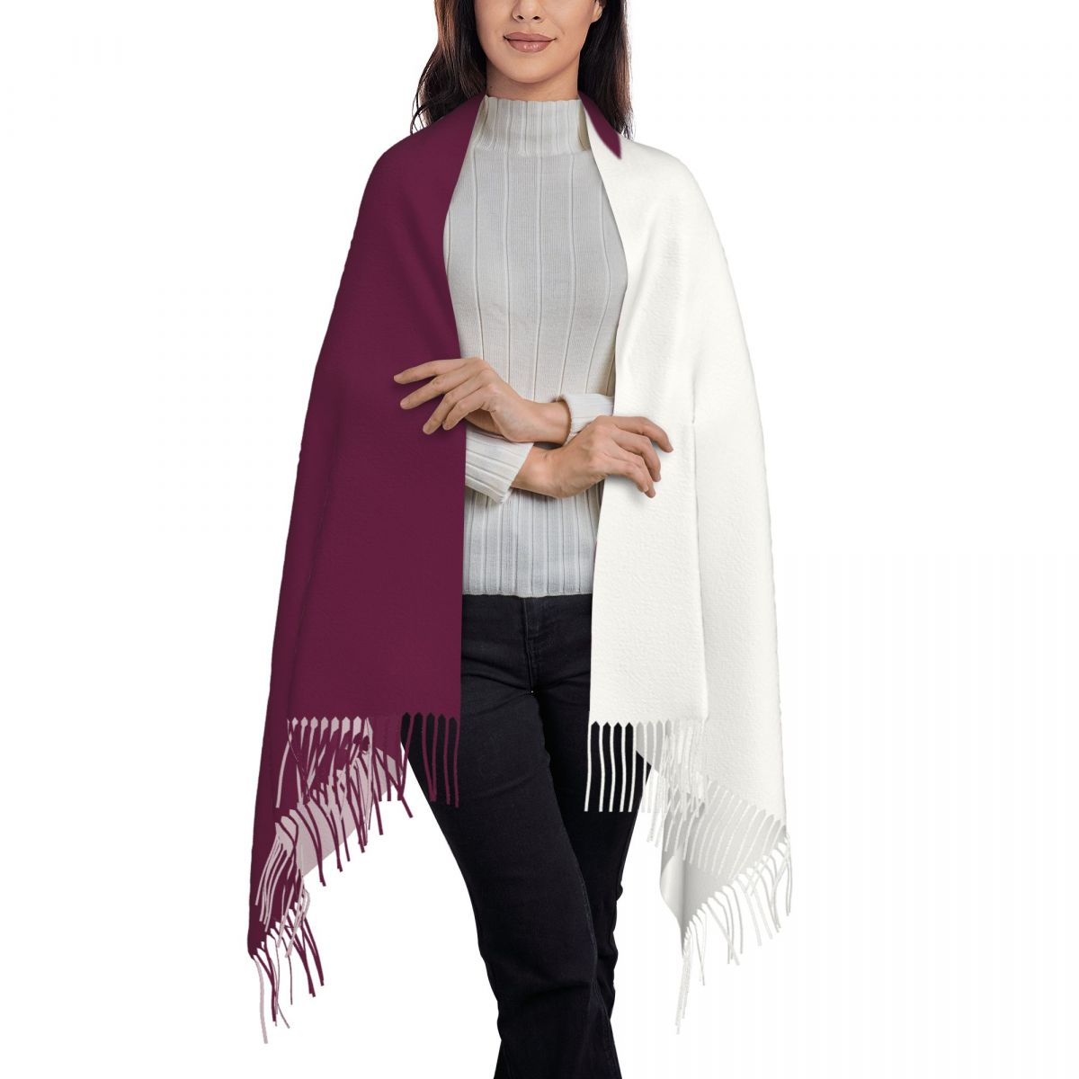 Qatar Flag Women's Tassel Shaw - Women Fashion Qatar recension och pris