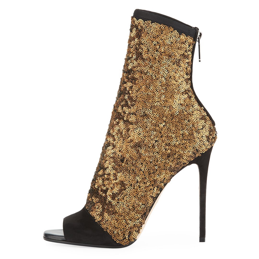 Patchwork BlingBling Peep Toe  - Women'S Fashion Boots recension och pris