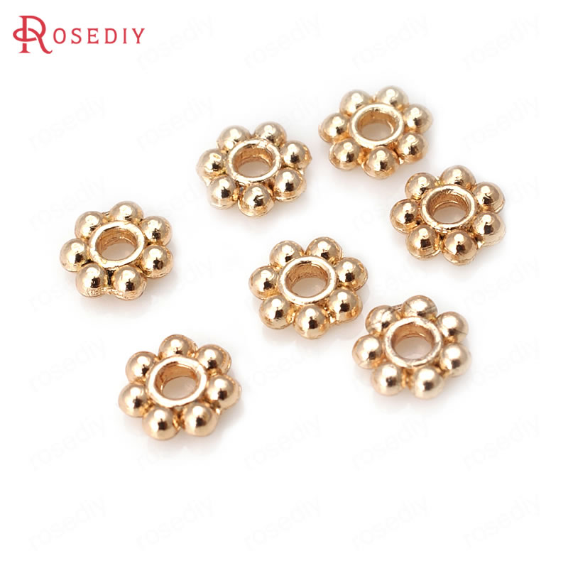 18K Gold Color Brass Flower Sp - Women Fashion Jewellery recension och pris