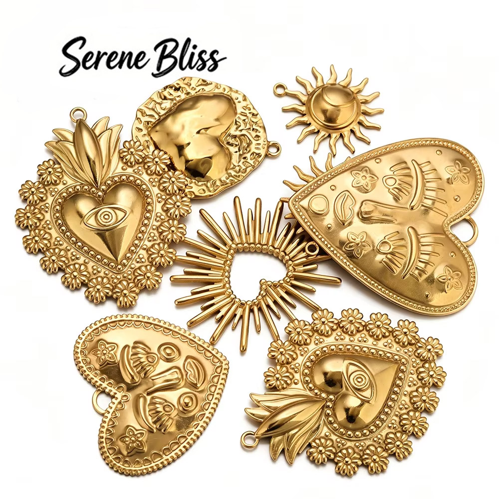 5pcs 304 Stainless Steel Sun L - Women Fashion Jewellery recension och pris