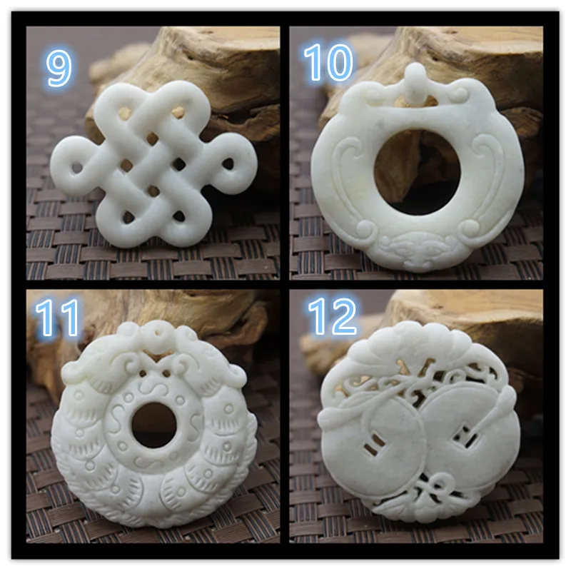 Natural White Jade Carved Luck - Women Fashion Jewellery recension och pris